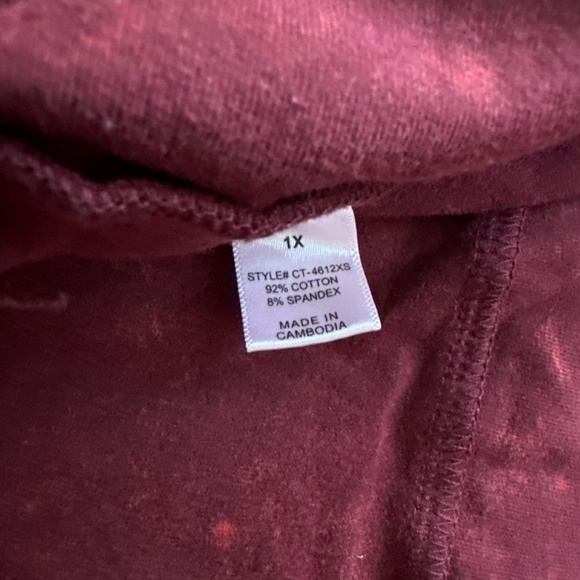 Zenana Mineral Wash Hoodie 1X Long sleeve - Picture 8 of 10